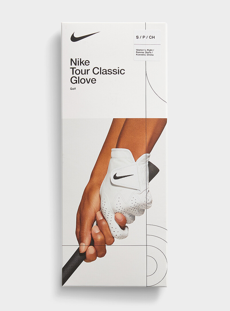 Nike White Tour leather golf glove <b>Right hand | Women </b> for women